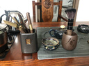 祥业 茶道六君子套装功夫茶具配件大全创意零配黑檀实木笔刷养壶 黑陶四方来福+佛手五件套+悟空+舍得 实拍图