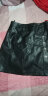 魅力棠小皮裙A字裙女士2023新款高腰新款显瘦修身韩版短裙秋季半身裙子 黑色 M/27(95-105斤) 实拍图