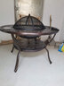 莫 家户外烧烤桌椅铸铝庭院休闲bbq烧烤架家用木炭烧烤炉 【碳烤】6拉菲椅+120铜心烧烤桌 实拍图