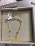六福珠宝黄金手链亮片足金素链生日礼物女 计价B01TBGB0006 17cm-约1.90克 实拍图
