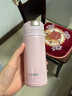 虎牌（TIGER）保温杯一键开启式弹盖杯MMX-A20C 男女轻量时尚型水杯子 粉色PP 200ml 实拍图