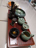 祥业黑檀木茶道六君子茶筒配件创意小和尚茶宠摆件茶夹茶勺茶针茶刀 紫砂莲花+五件套+悟空+建盏茶杯 #20 实拍图