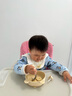 Beeshum贝斯哈姆宝宝餐盘吸盘一体式硅胶儿童辅食碗婴儿餐具套装带叉子 辅食碗 米黄色 实拍图