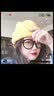 目丸网红时尚暗黑系堆堆帽子女毛线帽潮韩棉帽百搭冷帽月子针织帽秋冬 姜黄色 双面针织 55-60cm(有弹力) 实拍图