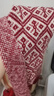 银初儿童围巾冬女童男童韩版新款幼儿宝宝针织毛线保暖雪花围脖秋冬季 雪花围巾枣红色 约130*20CM 实拍图