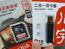 闪迪（SanDisk）SD卡微单反存储卡 64g/128g电视车载内存卡   高清相机卡 佳能尼康数码相机  256G SD卡+多合一读卡器 实拍图