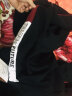 万格尼休闲运动套装男士春秋款韩版潮流衣服卫衣秋季时尚运动服三件套 1911款黑色（直筒裤） L（建议体重110-125斤） 实拍图