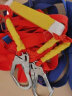 百舸 安全带工地电工五点式国标保险带全身式 丙纶双钩带腰带式 实拍图