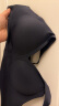 ubras软支撑3D反重力细肩带文胸内衣女聚拢无痕文胸罩【断色断码】 黑色（背心款） S 晒单实拍图