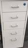 盛京家用办公桌下抽屉柜带锁移动小柜子文件柜储物矮柜收纳铁皮铁皮柜 白色5抽带锁 实拍图