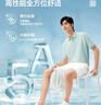 红豆莫代尔桑蚕丝短袖polo衫男夏季凉感透气男士polo翻领抑菌爸爸款 几何标-天空蓝A1 L 175/92A 实拍图