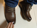 星期六男鞋头层牛皮休闲皮鞋男商务正装鞋复古工装鞋 棕色 39  实拍图