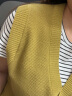 哥弟真的好（GIRDEAR）女装2023夏季新款莫代尔棉圆领条纹短袖T恤上衣女A301158 白条纹 M(3码) 晒单实拍图