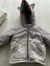 戴维贝拉女童外套棉服冬装男童宝宝加绒防水透湿连帽棉衣 实拍图