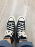 匡威（Converse）秋冬季鞋女鞋1970sAllStar情侣鞋三星标休闲鞋板鞋帆布鞋162050C 162050C 1970S黑色高帮/主推款 41.5 实拍图