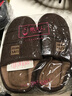 绚初棉拖鞋男士冬天保暖居家防滑毛绒软底室内情侣半包跟棉拖女 字母 皮红 36-37 (适合35-36码穿) 实拍图