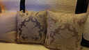 思篇欧式奢华提花沙发抱枕加厚布艺客厅靠垫套大号床头靠背办公室腰枕 米色牡丹(雪尼尔提花) 45*45cm抱枕套(不含芯) 实拍图