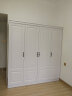 奥尚斯莱 衣柜 现代简约卧室家具木质带转角边柜组合大衣橱白色衣柜 单衣柜  平顶款 四门衣柜（主柜长1.8米） 实拍图