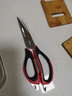 onlycook 厨房专用剪刀不锈钢强力鸡骨剪 多功能刨鱼鳞削皮刀家用 红色/1把 实拍图