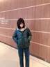 丹珠娜棉服女短款2024冬季新款女装轻盈保暖棉袄加厚亮面棉衣外套女冬装 松石绿 S 实拍图