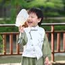 葆氏扇子中国风折扇女士绢布古典扇子夏季汉服旗袍拍照便携折叠 实拍图