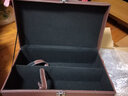 致绪红酒包装盒酒具葡萄酒礼盒皮箱子双支手提皮质装酒箱高档通用 棕色双支（无酒具） 实拍图