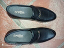 金利来（Goldlion）男士皮鞋商务正装男鞋软面皮耐磨一脚蹬乐福鞋懒人鞋皮鞋鞋子男 黑色 42 实拍图