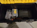 得力（deli）家用五金工具箱空箱收纳盒美术电工手提式大号塑料车载零件工具盒 17英寸加强型塑料工具箱 DL-TC270 实拍图