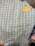 戴维贝拉（DAVE＆BELLA）儿童衬衫男童衬衣萌趣宝宝上衣夏装小童格子衫男孩休闲衣服 黄色 110 cm（建议身高100-110cm） 实拍图