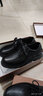 骆驼（CAMEL）男鞋软牛皮夏季透气冲孔中老年爸爸休闲商务乐福凉皮鞋男士 黑色 38 实拍图