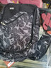 L&M中学生书包男高中生大学生双肩包韩版休闲旅行电脑背包耐磨牛津布 黑灰色加大版 实拍图