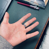 Colaivkloia情侣戒指男女对戒一对满天星素圈婚戒尾戒情人节生日礼物送男女友 JZ0301素圈（白金色） 美号9号 实拍图