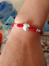 知寻999纯银十二生肖马红绳手链本命年女手绳婴儿宝宝儿童满月礼物 福字兔 成人款【手围15cm以上】 实拍图
