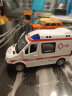 翊玄玩具警车玩具合金玩具车模1/32救护车男孩儿童宝宝仿真玩具小汽车 侧开门救护车（赠人偶+担架） 实拍图