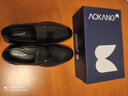 奥康男鞋秋季男士正装鞋商务牛皮皮鞋男真皮套脚中年爸爸鞋低帮透气 魅力黑色081 44 实拍图