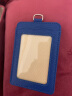优和（UHOO）皮质证件卡套竖式 厂牌工作证胸牌卡套 深蓝 6808 实拍图