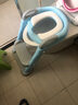 Joying Baby儿童坐便器辅助器马桶梯椅女宝宝小孩男孩厕所马桶架盖婴儿座垫圈 阶梯式座便器 蓝色 2个白色软垫 实拍图