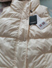 鸭鸭反季羽绒服马甲女款外穿新款短款鸭绒背心马夹外搭秋冬外套KLZ 奶白色 S 实拍图