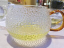 诗米乐 耐热玻璃茶壶加厚锤纹壶花茶壶泡茶壶茶杯小品杯一壶二杯套装 壶+2品杯(50ml) 实拍图