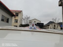 聆沫汽车鲨鱼鳍天线改装防追尾爆闪灯太阳能LED警示灯车顶灯带遥控 白色 本田思域 飞度 CRV 缤智 雅阁 锋范 XRV 实拍图