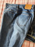 Navigare意大利小帆船牛仔裤女装春春秋季显瘦直筒裤薄款透气休闲长裤 牛仔蓝 XL 实拍图