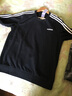 阿迪达斯 （adidas）卫衣男装 2025秋季新款运动跑步健身潮流时尚休闲保暖针织套头衫 黑色毛圈/经典款/主推 3XL 实拍图