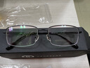 蔡司（ZEISS）镜片近视眼镜男商务半框眼睛框可配度数变色防蓝光辐射护目散光女 黑色（钛材升级款） 镜架 实拍图