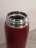 膳魔师（THERMOS） 进口保温杯男女士水杯超轻防漏304不锈钢办公家用车载水杯JNL 新款503-CRB 500ml红 实拍图