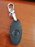 适用于日产钥匙包真皮钥匙套轩逸奇骏逍客劲客天籁途达蓝鸟骐达楼兰阳光骊威男女专用汽车钥匙扣保护壳 日产C款全黑色 实拍图