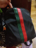 VQGT双肩包女包时尚轻奢牛津布女士旅行尼龙背包帆布学院风大容量书包 红绿条纹（牛津纺） 实拍图