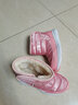 哈比熊童鞋儿童雪地靴男童靴子加绒棉鞋女童短靴AW7089 粉色(迷彩)33码 实拍图