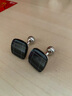 带带帅法式袖扣袖钉男士袖扣袖口钉衬衫扣袖口扣男女款 黑色 K01 黑色井字 袖扣 实拍图