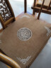 御芳阁中式红木椅子沙发坐垫家用现代实木家具椅子座椅垫太师椅椅垫屁垫 福然居(浅咖色) 50*40cm含3cm海绵 实拍图