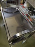 会汕304加厚不锈钢餐车摆摊小推车收餐送餐车酒店快餐收碗餐厅酒水车 304二层小号 75cm*40cm*83.5cm 实拍图